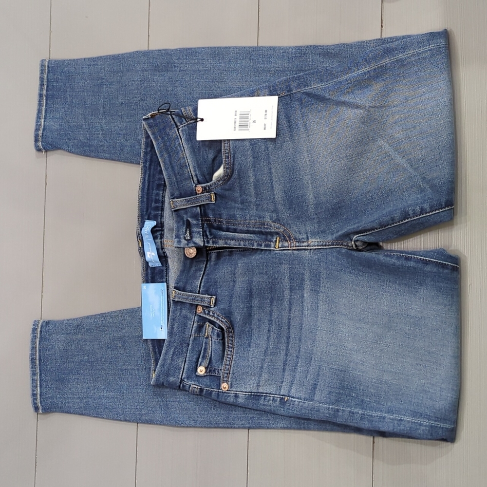 NWT Seven For All Mankind 7FAM Bair The Ankle Skinny Super Skinny Jeans 26/2